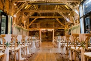 A barn wedding in Sussex at Michelham Priory