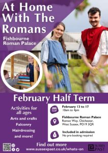 February half term activities in Sussex at Fishbourne Roman Palace